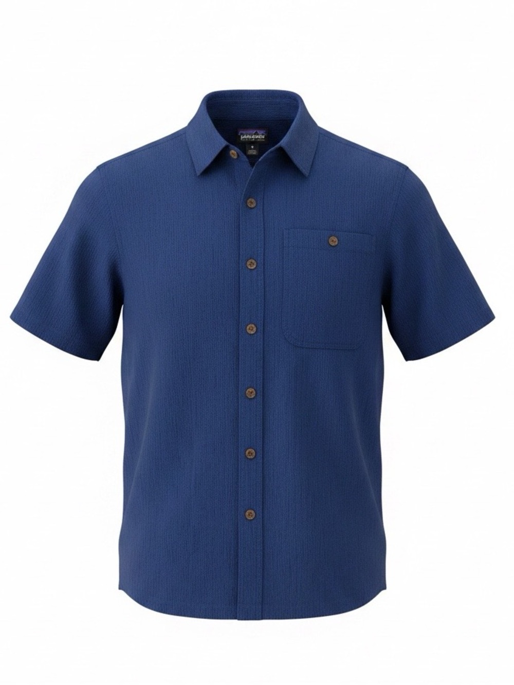 Patagonia A/C Shirt - Short-Sleeve Button-Down Shirt in Navy Blue - Size XS